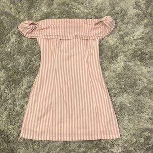 Lulus off the shoulder dress.